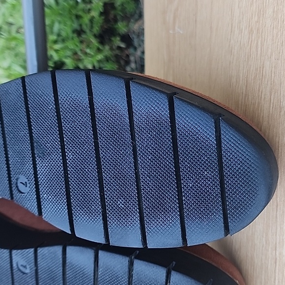 AQUATALIA Giselle Suede Round Toe Slip On Platform Loafers Shoes Size 7 Brown - Picture 8 of 12